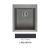 Zlewozmywak Elleci QUADRA 100 Metaltek M70 ghisa LMQ10070